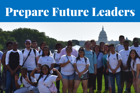 Prepare Future Leaders - group of students in Washington, DC