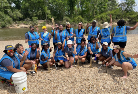 Figure 2 LSU EnvironMentors at Bogue Chitto State Park. Image credit: LSU