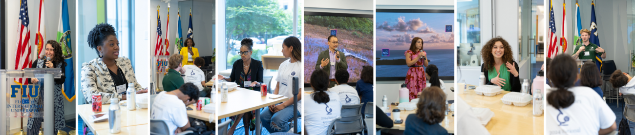 Collage of photos from EnvironMentors Career Pathways Lunch