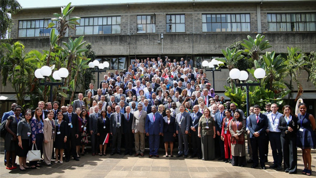 Photo 1: Gathering of experts, stakeholders and Member State representatives for the review and approval of the Summary for Policymakers of the sixth Global Environment Outlook, Nairobi, Jan. 2019